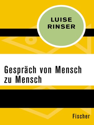 cover image of Gespräch von Mensch zu Mensch